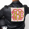 Pink & Green Suzani Custom Shape Iron On Patches - XXXL - APPROVAL