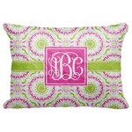 Pink & Green Suzani Decorative Baby Pillowcase - 16"x12" (Personalized)
