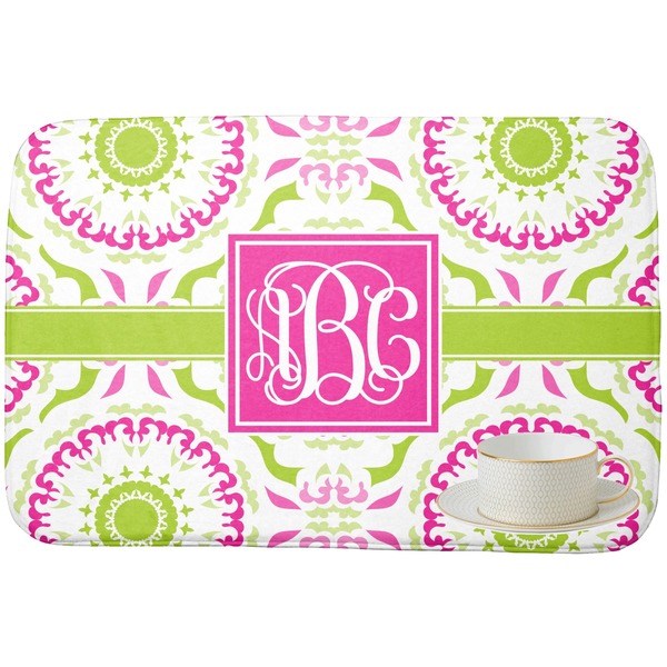 Pink & Green Suzani Dish Drying Mat