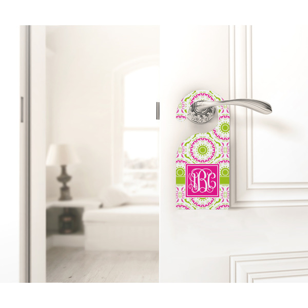 Pink & Green Suzani Door Hanger - LIFESTYLE