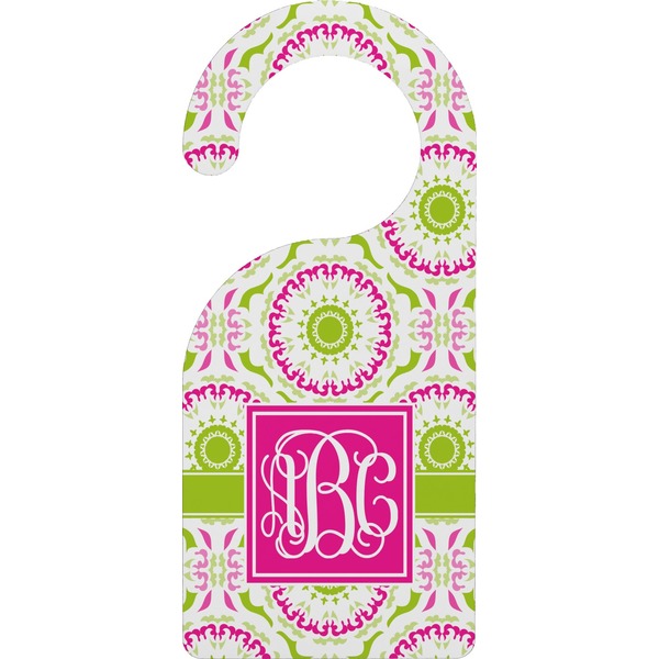 Custom Pink & Green Suzani Door Hanger (Personalized)