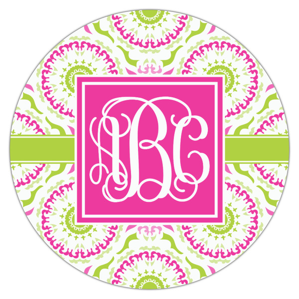 Pink & Green Suzani Drink Topper - Medium - Single