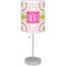 Pink & Green Suzani Drum Lampshade with base included