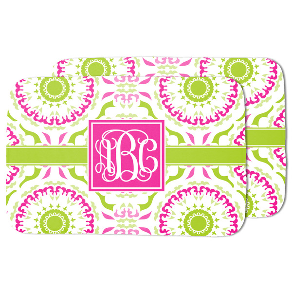 Pink & Green Suzani Drying Dish Mat - MAIN