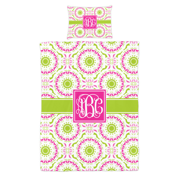 Pink & Green Suzani Duvet Cover Set - Twin - Alt Approval