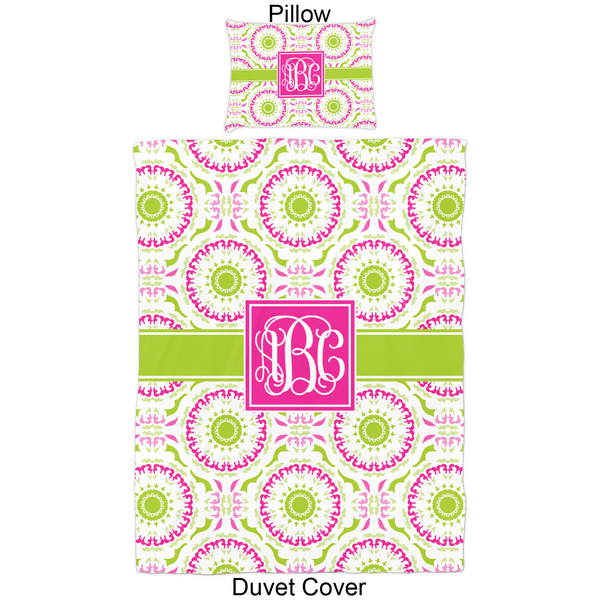 Pink & Green Suzani Duvet Cover Set - Twin - Approval