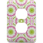 Pink & Green Suzani Electric Outlet Plate