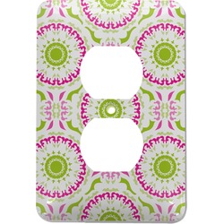 Pink & Green Suzani Electric Outlet Plate