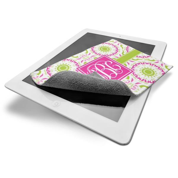 Pink & Green Suzani Electronic Screen Wipe - iPad