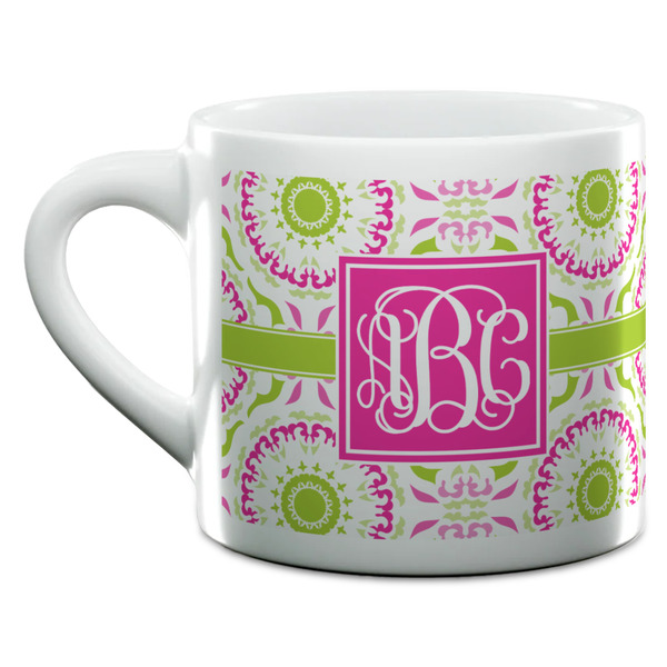 Pink & Green Suzani Espresso Cup - 6oz (Double Shot) (MAIN)