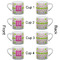 Pink & Green Suzani Espresso Cup - 6oz (Double Shot Set of 4) APPROVAL