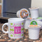 Pink & Green Suzani Espresso Cup - Single Lifestyle