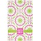 Pink & Green Suzani Finger Tip Towel - Full View