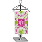 Pink & Green Suzani Finger Tip Towel - Full Print (Personalized)