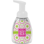 Pink & Green Suzani Foam Soap Bottle - White (Personalized)