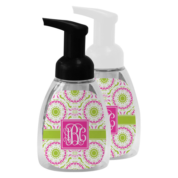 Pink & Green Suzani Foam Soap Bottles - Main