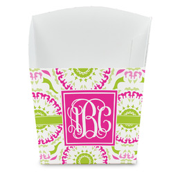 Pink & Green Suzani French Fry Favor Boxes (Personalized)