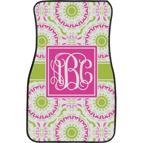 Pink & Green Suzani Front Seat Car Mat