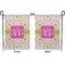Pink & Green Suzani Garden Flag - Double Sided Front and Back