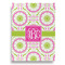 Pink & Green Suzani Garden Flags - Large - Double Sided - BACK