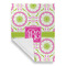 Pink & Green Suzani Garden Flags - Large - Single Sided - FRONT FOLDED