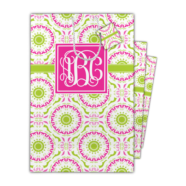 Pink & Green Suzani Gift Bags - Parent/Main