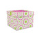 Pink & Green Suzani Gift Boxes with Lid - Canvas Wrapped - Small - Front/Main
