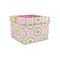 Pink & Green Suzani Gift Box with Lid - Canvas Wrapped - Small (Personalized)