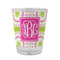 Pink & Green Suzani Glass Shot Glass - 1.5 oz - Set of 4 (Personalized)