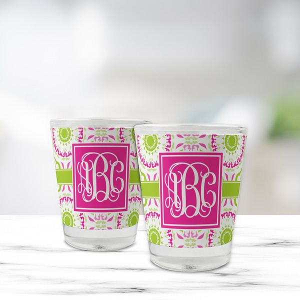 Pink & Green Suzani Glass Shot Glass - Standard - LIFESTYLE