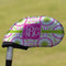 Pink & Green Suzani Golf Club Cover - Front