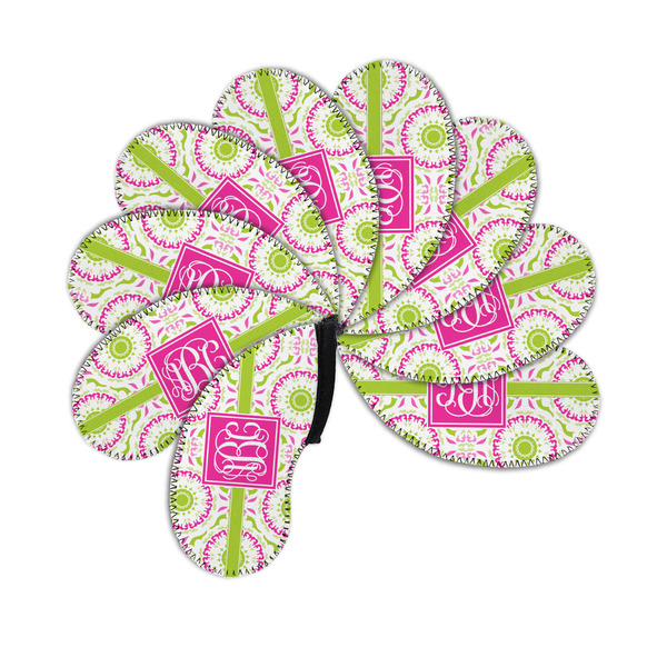 Pink & Green Suzani Golf Club Covers - PARENT/MAIN (set of 9)