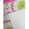 Pink & Green Suzani Golf Towel - Detail