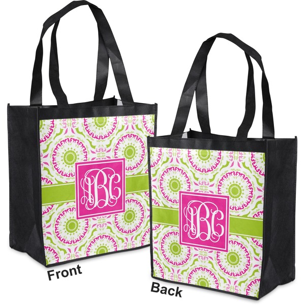Pink & Green Suzani Grocery Bag - Apvl