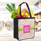 Pink & Green Suzani Grocery Bag - LIFESTYLE