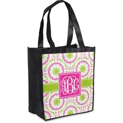 Pink & Green Suzani Grocery Bag (Personalized)