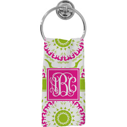 Pink & Green Suzani Hand Towel - Full Print (Personalized)