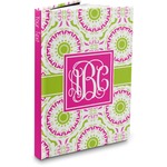 Pink & Green Suzani Hardbound Journal - 5.75" x 8" (Personalized)