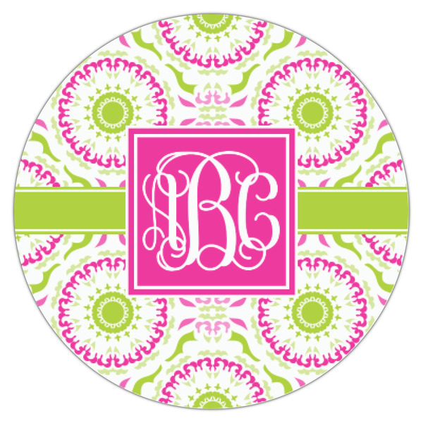 Pink & Green Suzani Icing Circle - XSmall - Single