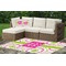 Pink & Green Suzani Indoor / Outdoor Rug & Cushions