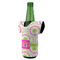 Pink & Green Suzani Jersey Bottle Cooler - ANGLE (on bottle)