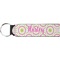 Pink & Green Suzani Neoprene Keychain Fob (Personalized)