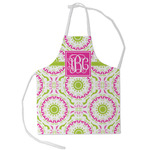 Pink & Green Suzani Kid's Apron - Small (Personalized)
