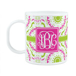 Pink & Green Suzani Plastic Kids Mug (Personalized)