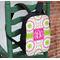 Pink & Green Suzani Kids Backpack - In Context