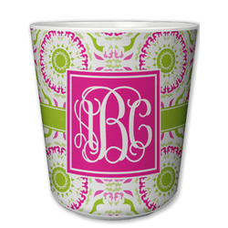 Pink & Green Suzani Plastic Tumbler 6oz (Personalized)