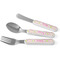Pink & Green Suzani Kid's Flatware (Personalized)