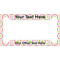 Pink & Green Suzani License Plate Frame - Style A