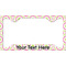 Pink & Green Suzani License Plate Frame - Style C (Personalized)