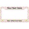 Pink & Green Suzani License Plate Frame Wide